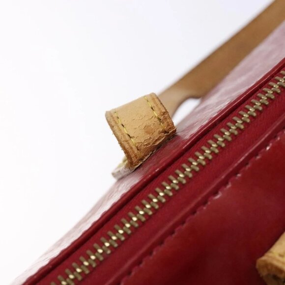 LOUIS VUITTON Monogram Vernis Bellevue PM Bag Pomme D'amour M93583 Auth 129638 - Picture 10 of 16